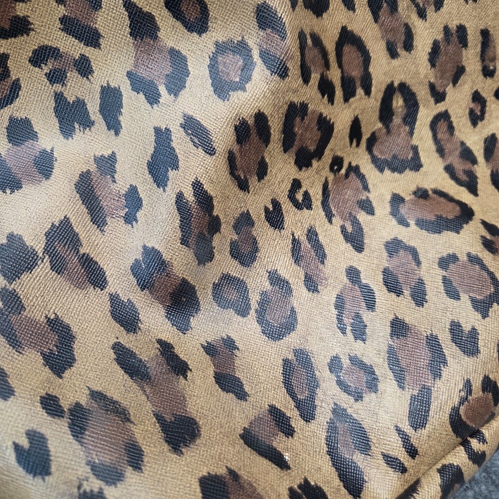 Lauren Ralph Lauren Caldwell Leopard Shopper Tote Bag Designer Handbag Purse - Picture 12 of 16